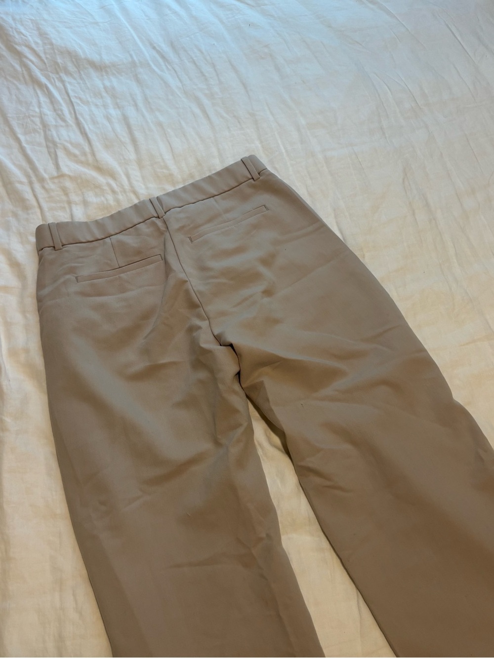 Abercrombie & Fitch Low rise Wide-Leg tailored pants in Taupe Beige - 8 - Picture 3 of 3
